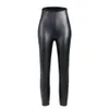 High Waisted Synthetic Leather Women S Rubber Tight Fitting Bras Waist Controlled Pants Long Underwear