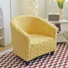 Stol täcker gul varm tjockare klubb soffa täcker jacquard godis färger 1 sits soffa för soffor vardagsrum bar möbler