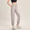 LL Kadın Spor Pantolon Kadınların Gevşek Batak Ayak Bileği Hızlı Kurutma Pantolonu Yoga Pantolon Küçük Ayak Koşu Fitness Pantolon Nefes Alabilir