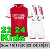 2024 Torwart-Set für Kinder 22# Raya Fußballtrikots RAMSDALE SALIBA Gunners MARTINELLI G. JESUS Fußballtrikot 23 24 SAKA Fußballanzug