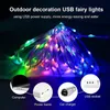 Juldekorationer DreamColor RGB LED -strip WS2812B Bluetooth Smart String Fairy Christmas Garland Light Waterproof för festgardinrum 231207