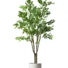 Flores decorativas estilo nórdico emulational vegetação bonsai boxtree árvores falsas grande sala de estar planta piso