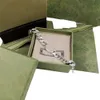 Fashion Unisex Bracelet Sier Chain Men's Women's Double Letter G Bracelet Allergy Free Stainless Steel Chain Hip Hop Accessories