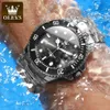 Zegarek na rękę olevs luksusowy zegarek modowy dla mężczyzn Business Waterproof Large Dial Oryginalne zegarki sportowe kwarcowe zegarek Montre Homme 231206