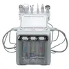 Microdermabrasion 6 i 1 Beauty Salon Machines Portable Hydra Dermabrasion Deep Clean Oxygen Hydro Facial Machine With Skin Care