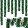 Decorazioni natalizie 50 m Nastro di canna verde natalizio Ghirlanda Albero di Natale Ornamento appeso Nastri in orpello Ornamenti ghirlanda pendente Decorazione domestica per feste 231207