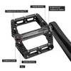 Cykelpedaler Mzyrh 3-lager breda cykelpedaler Ultralight Anti-slip CNC BMX MTB ROAD BIKE PEDAL CYCKNING Tätad lagercykelpedaler 231207