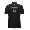 Herrt-shirts utomhus T-shirts 2023 Ny F1 Racing Suit Alfa Romeo Team Short Sleeve Polo Shirt Zhou Guanyu Samma stil Male Ihhz