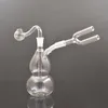 wholesale Bong de brûleur à mazout en verre à priser Pipes à eau à matrice épaisse avec tuyau de brûleur à mazout en verre et tube de paille en silicone cheaepst