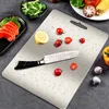 Chopping Blocks Holaroom Stainless Steel Chopping Block Fruit Vegetable Meat Chopping Boards Easy Clean Cutting Board Practical Kitchen Tool 231207