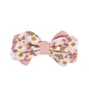 Haaraccessoires Lovely Born Nylon Print Strik Clips Voor Kinderen Handgemaakte Bogen Haarspeld Baby Haarspeldjes Hoofddeksels Baby