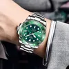 Armbandsur Lige Top Brand Luxury Fashion Diver Watch Men 30atm Waterproof Date Clock Sport Klockor Mens Quartz Wristwatch Relogio Masculino 231206