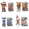 Action Toy Figures Pop Five Nights at s Fnaf Bear SANTA Game Figure At Security Breach Model Kids 231206