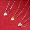 Singel CZ pingente de diamante rosa ouro prata cor colar para mulheres vintage colar fantasia jóias