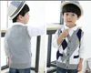Cardigan 2023 Autumn Spring Kids Boy Sweater Vest Children Clothing Plaid Stitching Coat Baby Cotton thick top Boys 231207