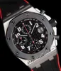 Mężczyźni Audemar Pigue Watch APF Factory 42mm Dark Knight 2647 A3126 Chronograph Męs