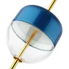 Hanglampen Moderne Enkele Blauwe Eetkamerlamp Plating Gouden Woonkamer Slaapkamer Nachtkastje Decoratieve LED Warm Wit Verlichtingsarmatuur