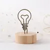 Rahmen Kreative Retro Note Clip Holz Desktop Ornamente PO Memo Bilderrahmen Halter Einfachheit Home Dekoration 231207