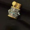 CHIEF-Mini encendedor de Metal con grabado, cigarrillo de queroseno a prueba de viento, creativo