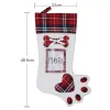 Christmas Stocking Gift Bag Xmas Tree Ornament Socks Stocking Candy Bags Home Party Decorative Items Shop Shopwindow Decorations