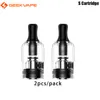 オリジナルのGeekVape S Pod Cartridge 2ML 0.8OHM/1.2OHM WENAX S3/STYLUS/S-C KIT Eタバコ2PCS/パック