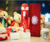 Thermos Christmas Crystal Snowflake Red Rostly Steel Vacuum Cup Out Dooor Sport Tumbler 500 ml för Coffee341C6370678