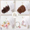 Gift Wrap 5Pcs Heart Adhesive Drawstring Bags Christmas Party Favors High Quality Small Jute Burlap Pouches Wedding For Guests