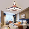 Plafonniers LED moderne lustre avion lampe pour chambre d'enfants enfants bébé garçons chambre lumière dessin animé avion