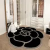 Carpets Plush Carpet for Living Room Creative Flower Shape Soft Fluffy Carpets Bedroom Bathroom Anti-slip Rugs Mat Decorative Doormat 231207