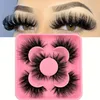 5 pairs Fluffy and Thick D Curling Faux Mink False Eyelashes Extension - Enhance Your Eye Look