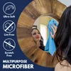 Mikrofiber Temizleme Bezi Gri 16 "x16" Yüksek Performanslı Ultra Emici Havlular Çizgisiz Ayna Parlatıcı Araba Yıkama Bezi ve Appatör için Kir Sıvı Dokunma