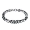 Bracelet Punk Unique en acier inoxydable, chaîne cubaine, pour hommes et femmes, 8mm, 8.26 pouces, n1463