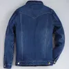 Kurtki męskie jesienne zimowe męskie plus aksamitne bawełniane dżinsowe kurtka męska gęsta ciepłe podszewki dżinsy kurtki niebieskie szczupły dżinsy płaszcz męskie 231206