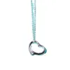 Ism halsband t boutique valentins dag gåva hjärta formad sterling sier halsbandsutgåva smycken