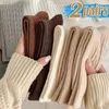 Men's Socks 1/2pairs Street Medium Tube Japanese Thickened Sports Towel Bottom Women Thicken Warm Sock Knitted