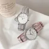 Zegarek luksusowy prosty zegarek dla kobiet nylonowy pasek sportowy Waterproof Watches panie kwarcowe zegar moda Ultra Slim