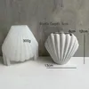 Bougies Creative Shell Vase Silicone Moule Plâtre Ciment Moule DIY À La Main Porte-Stylo Pot De Fleur Artisanat Faire Maison Bureau Simple Décor 231207