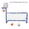 Balles Sports de plein air pour enfants But de football Costume deux en un Garçons et filles Support de basket-ball Portable But de football Jouet en plastique Mini 231206