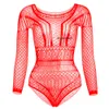 Gay manga longa lingerie masculina sexy roupa interior geometria respirável fishnet bodysuit sissy ursinhos novo vestuário exótico dropshipping