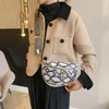 Midjepåsar Trend Serpentine Leather Chest 2023 Winter Woman Bag Telefon Pack Fashion Ladies Belt Luxury Shoulder Crossbody