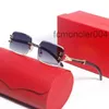 Carti Gafas de sol para hombres Gafas de lujo Moda Degradado Sol Simple Gran Cuadrado Marco dorado Uv400 Playa Conducción Deportes Espectáculo Gafas de sol VJXQ