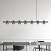 Lustres de style italien minimaliste restaurant suspension tout en cuivre créatif haut de gamme table nordique designer LED