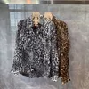 Herren-Freizeithemden, Herren-Frühling, hochwertige bedruckte Leopardenhemden, Herrenmode, lässige Business-Hemden, männliche Langarm-Slim-Fit-Blusen O203 231207