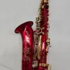 Gemaakt in Japan Yanagis Altsaxofoon Rode Sax Gouden Sleutel A-992 Model Met Case Sax Mondstuk Riet Hals Gratis schip Professionele Muziekinstrumenten Rietaccessoires