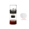 Coffee Pots MHW 3BOMBER 2 4 Cup Cold Brew Maker 600ml Iced Pot with 100pcs Filter Paper 300 Mesh Fine Filters Camping Tools 231206