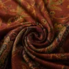 Châles Paisley Jacquard Fleurs Bordures Pashmina Foulard En Soie Châle Wrap Couverture Réversible Glands Classiques Pour Femmes 70X180cm 200g 231204