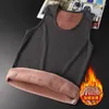 Men's Tank Tops 2023 Winter Thick Plus Fleece Cotton Vest Warm Autumn And