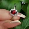 Solitaire yüzüğü Garnet ayarlanabilir yüzük doğal klasik yaratıcı bayanlar popüler basit cömert bijoux de lüks biuteria damska mücevher anillos yq231207