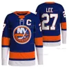 NY 27 Anders Lee Bo Horvat Jersey '' '' Noah Dobson Zach Parise Josh Bailey Mathew Barzal Cal Clutterbuck Brock Nelson Adam Pelech Ilya Sorokin Matt Martin Islande