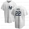 Juan Soto Yankees Jersey Aaron Judge Alex Verdugo99 Giancarlo Stanton DJ LeMahieu Anthony Volpe Anthony Rizzo Gerrit Cole Gleyber Torres Jersey de béisbol